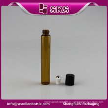 SRS embalagem garrafa de rolo de alta qualidade e rolo em garrafa de vidro 10ml com bola de metal